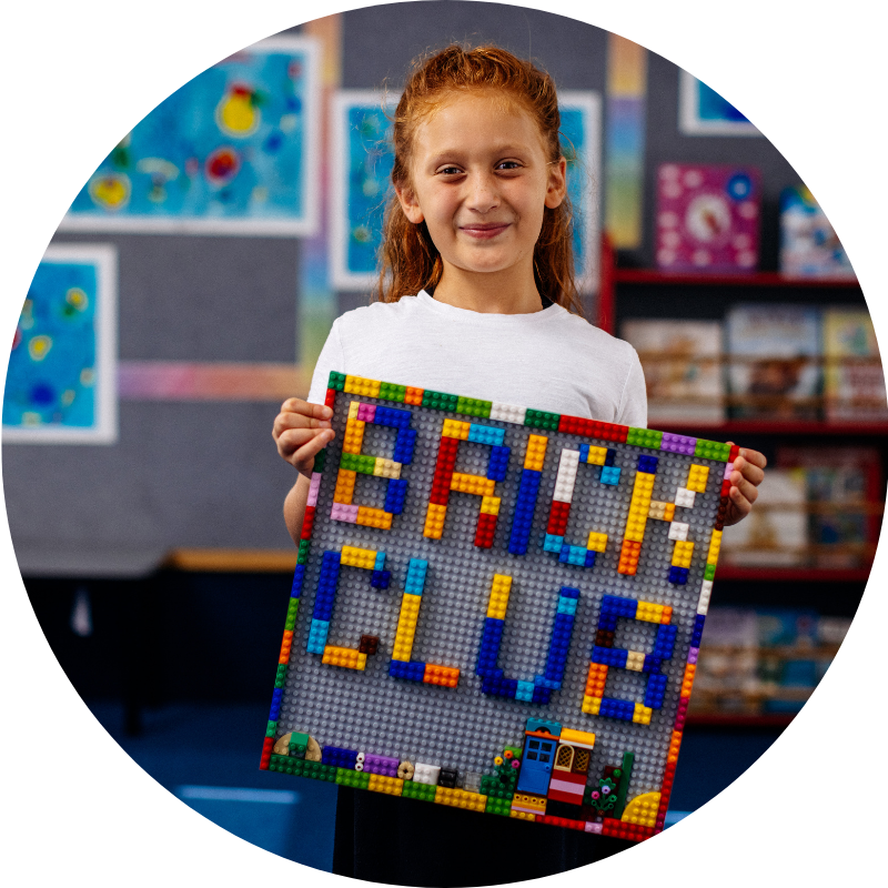 Girl with Brick Club Creation